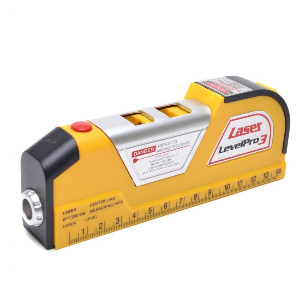 Laser level with tape measure