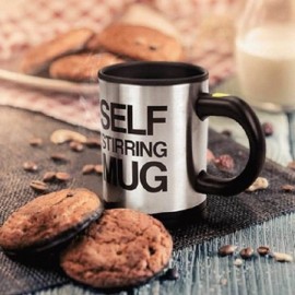 Self stirring mug