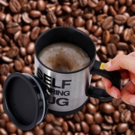 Self stirring mug